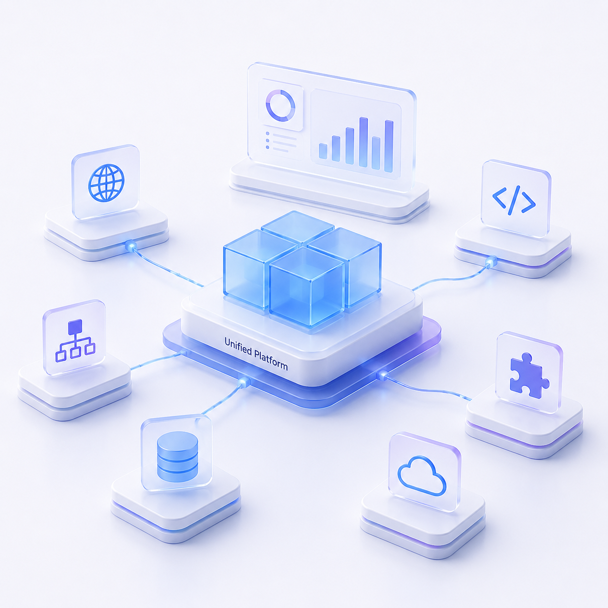 Unified Microsoft Fabric data platform connecting enterprise data sources and analytics